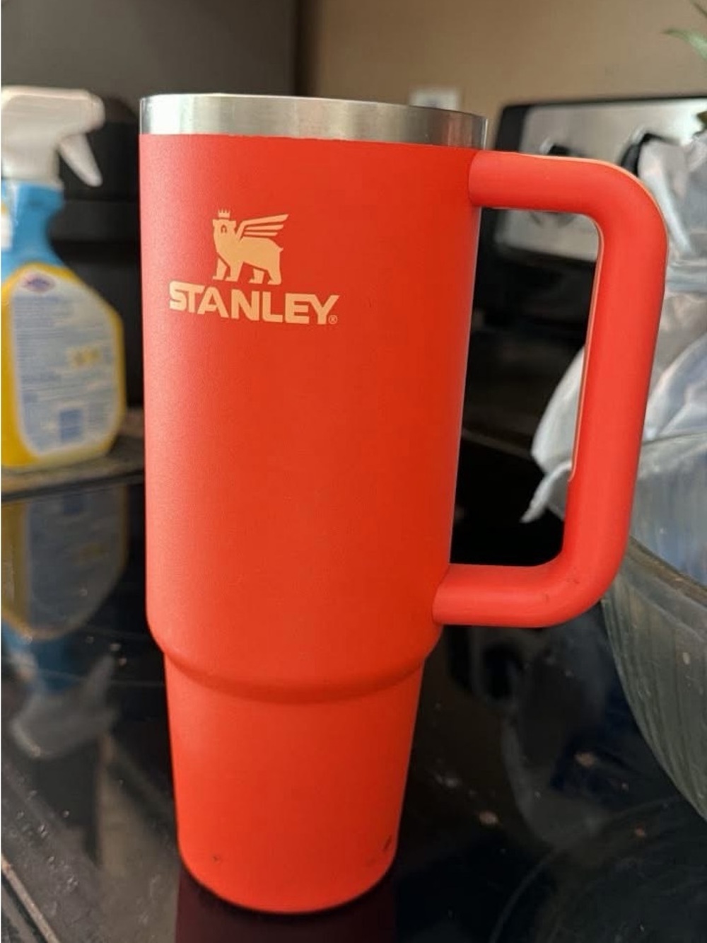 Stanley Orange Travel Tumbler with Handle - No lid